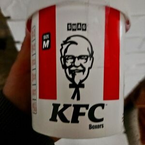 SWAG Bucket of KFC Chicken Novelty Boxer Brief Underwear Men's Size Medium